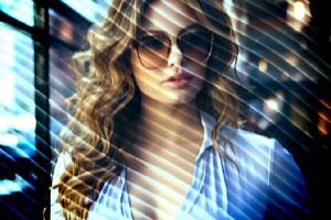 Wave Warped Glass Photo Effect, a Brushes & More by studiogstock