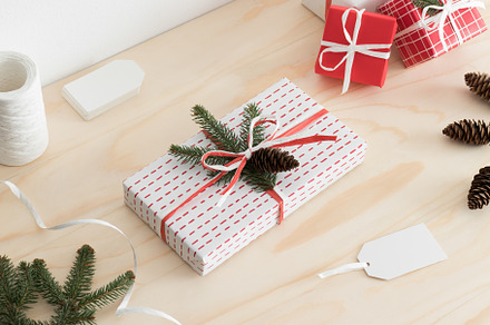 White christmas gifts, JPEG