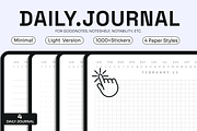 Digital Daily Journal For Goodnotes, a Presentation Template by EchoDivision (Thumbnail 1 of 5)