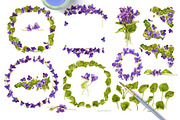 Sweet Violets, an Illustration by watercolorwild.graphics (Thumbnail 3 of 8)