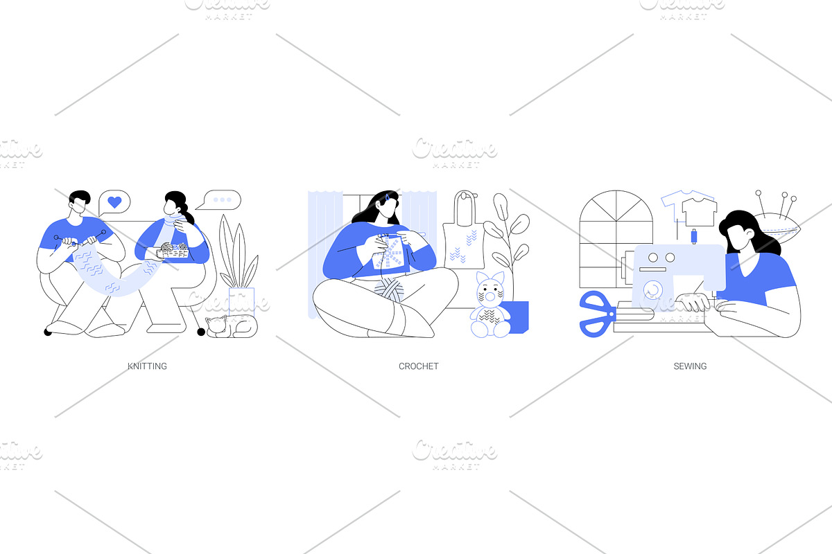 Hands-on hobby isolated cartoon, a Person Illustration by Visual Generation