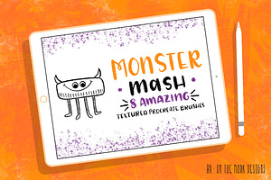 Monster Textured Procreate Brushes