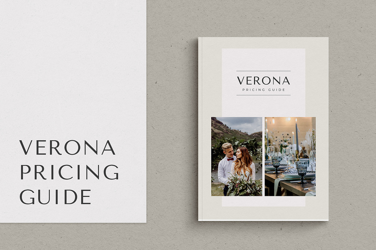 Verona CANVA Pricing Guide, a Magazine Template by Gillian Sarah (Photo 3 of 17)