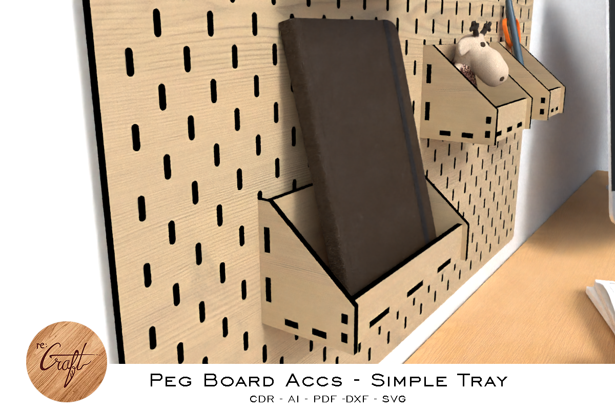 Peg Board Accessories Simple tray preview 5