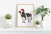 Cute Cow Christmas, an Illustration by Craft Nest (Thumbnail 4 of 6)