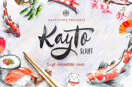 Kayto - Calligraphy Font Bundle, a Script Font by dexsarharryfonts
