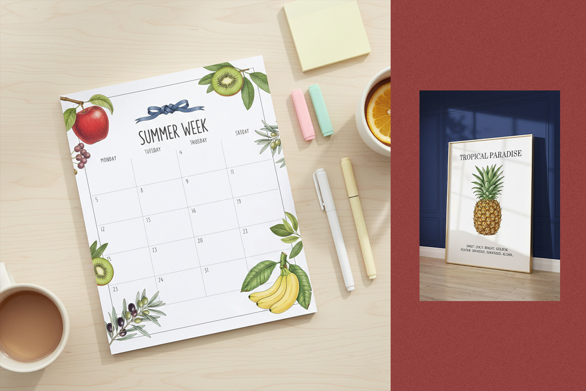 Botanical Fruit Illustration Bundle, a Food Illustration by 3d_model_tifotizi (Photo 4 of 6)