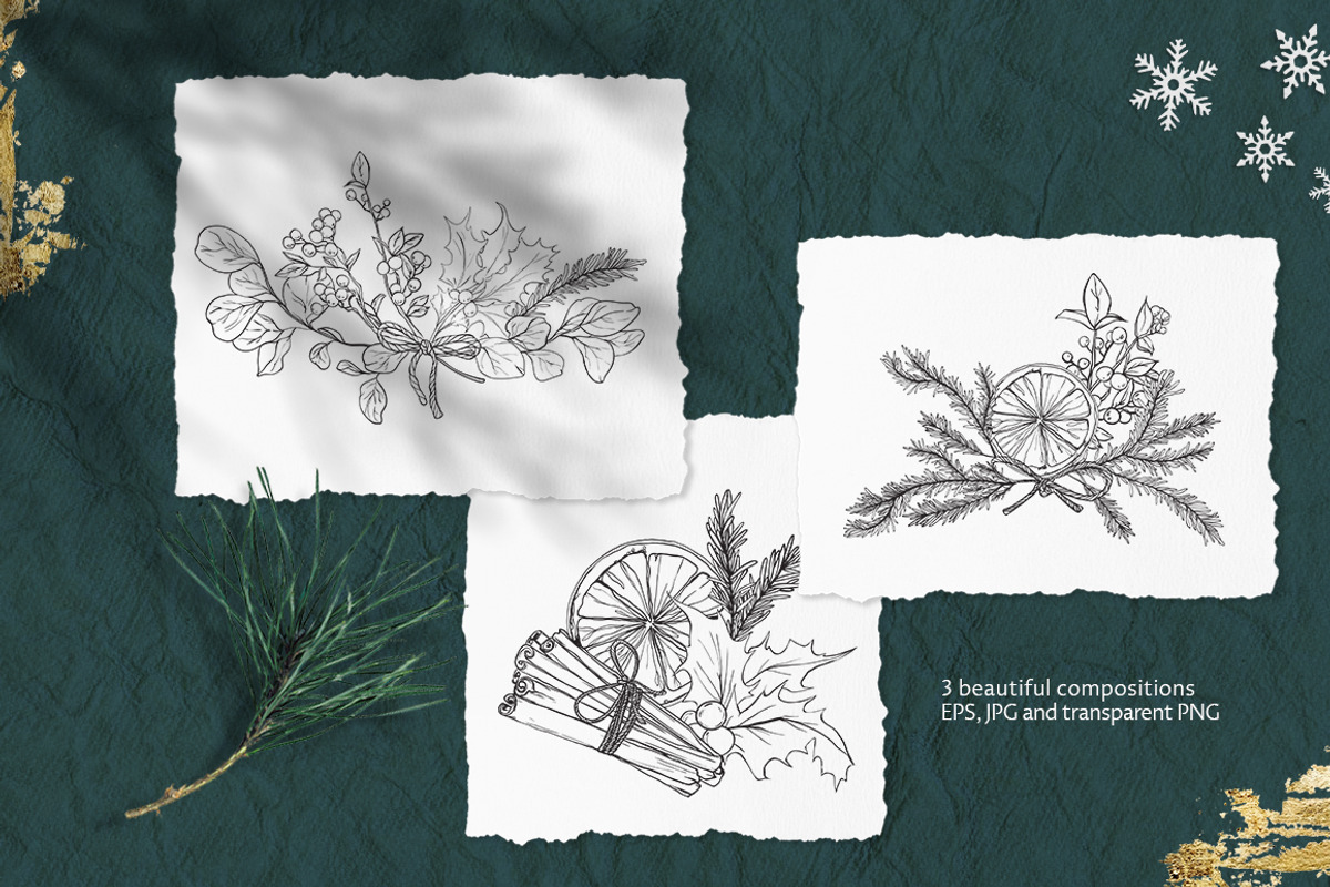 ❆ Merry Christmas collection ❆, a Decorative Illustration by Ivanna-Ivashka (Photo 9 of 12)