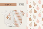 Cute pears Rose and Beige, a Pattern Graphic by Olena Kuznietsova (Thumbnail 1 of 10)