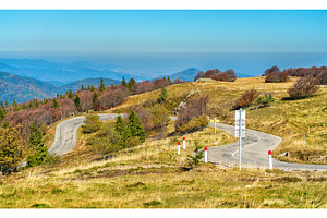 The col du grand ballon a mountain pass in the vosges mountains alsace, a Nature Photo by Leonid Andronov