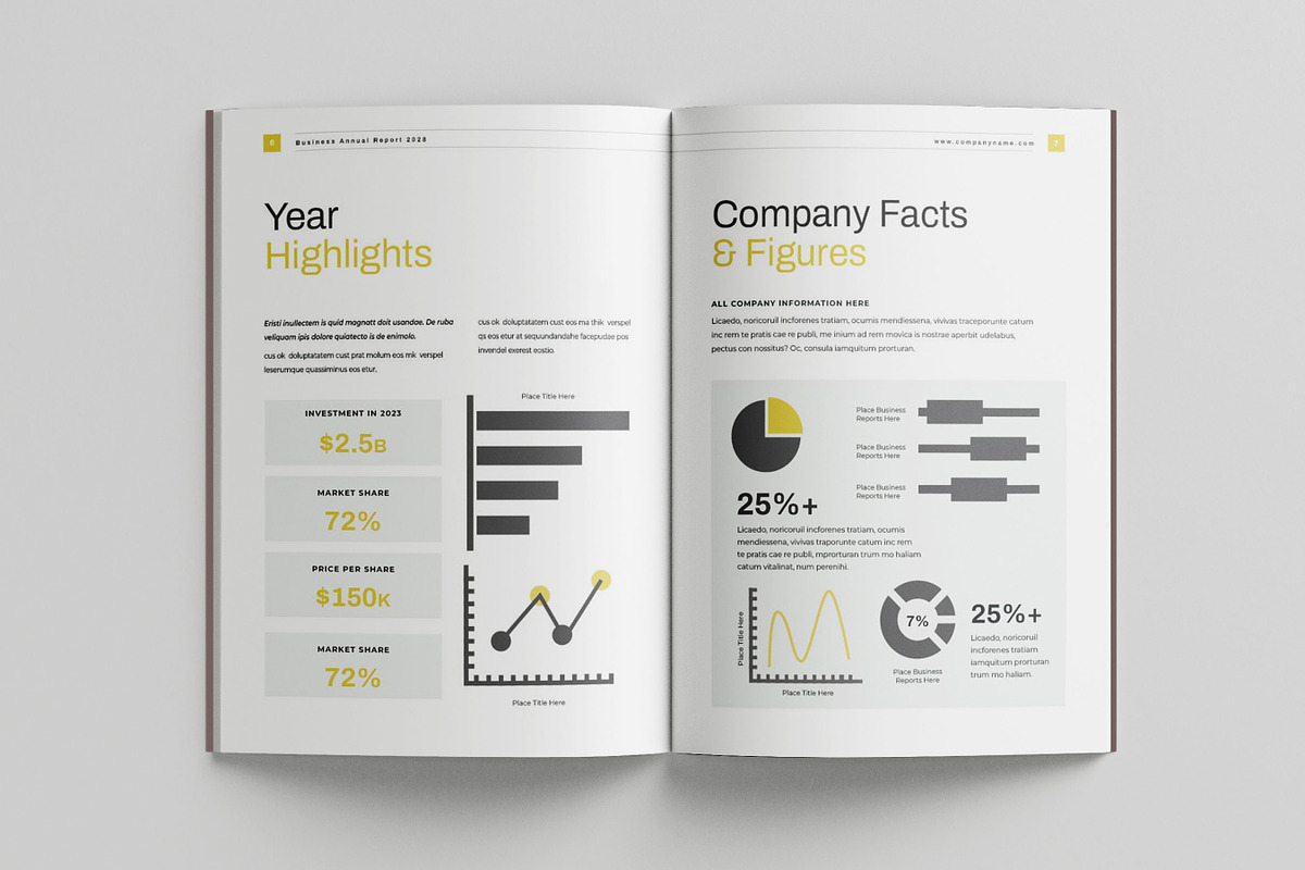 Annual Report template, Brochure, a Brochure Template by Niofix (Photo 3 of 6)