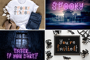 6 Spooky Halloween Fonts Bundle Set, a Serif Font by Dancing with Ink (Thumbnail 3 of 13)