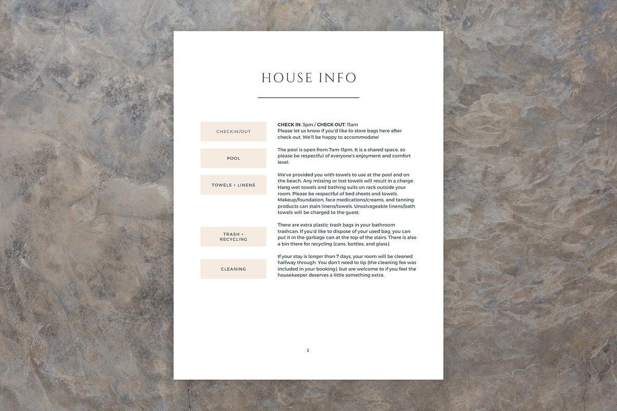 Arches Welcome Book for Airbnb Hosts, a Templates & Theme by Kin Studio (Photo 11 of 17)