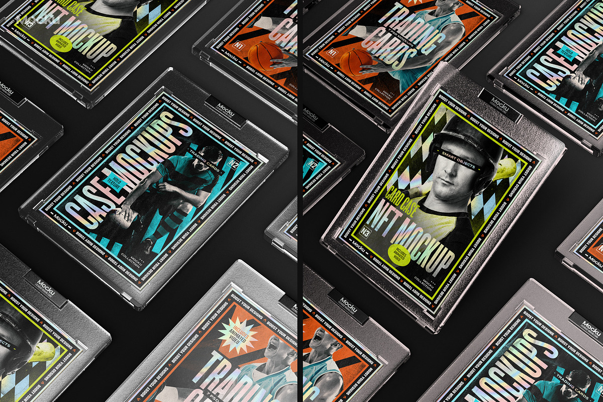 Trading Card Mockups, an Advertising Mockup by Mocku (Photo 3 of 11)