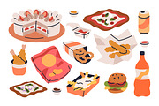 Fast food, junk snacks, drinks set, a Food Illustration by Good Studio (Thumbnail 3 of 3)