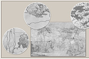 Fresco collection Miracle garden, a Wallpaper Graphic by Natalia0307 (Thumbnail 5 of 18)