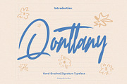 Qonttany - Brushed Signature Font, a Handwritten Font by Inviline.co (Thumbnail 1 of 11)