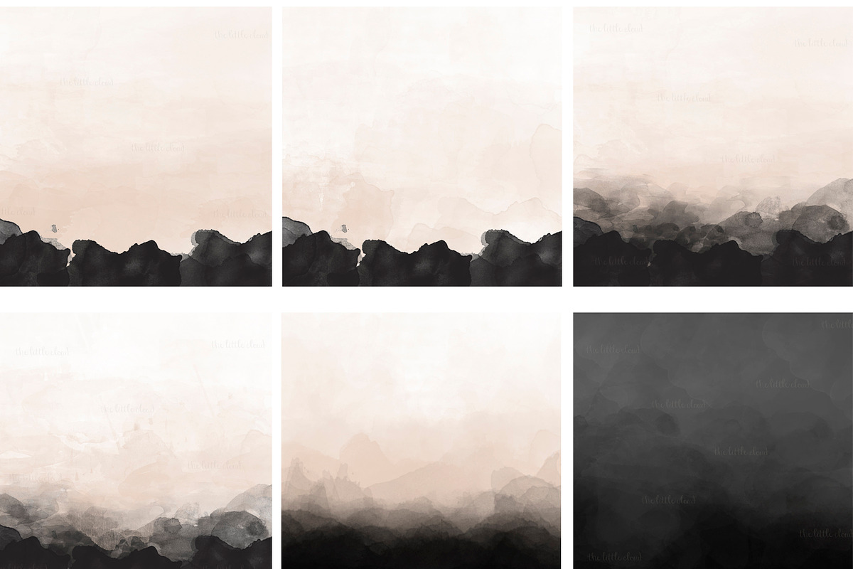 Nude and Charcoal backgrounds preview 2