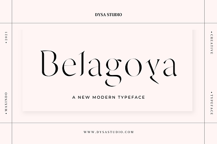 Belagoya, a Sans Serif Font by DYSA Studio