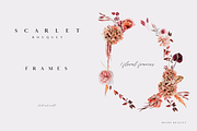 Scarlet bouquet - watercolor set, a Seasonal Illustration by Youksy (Thumbnail 8 of 13)
