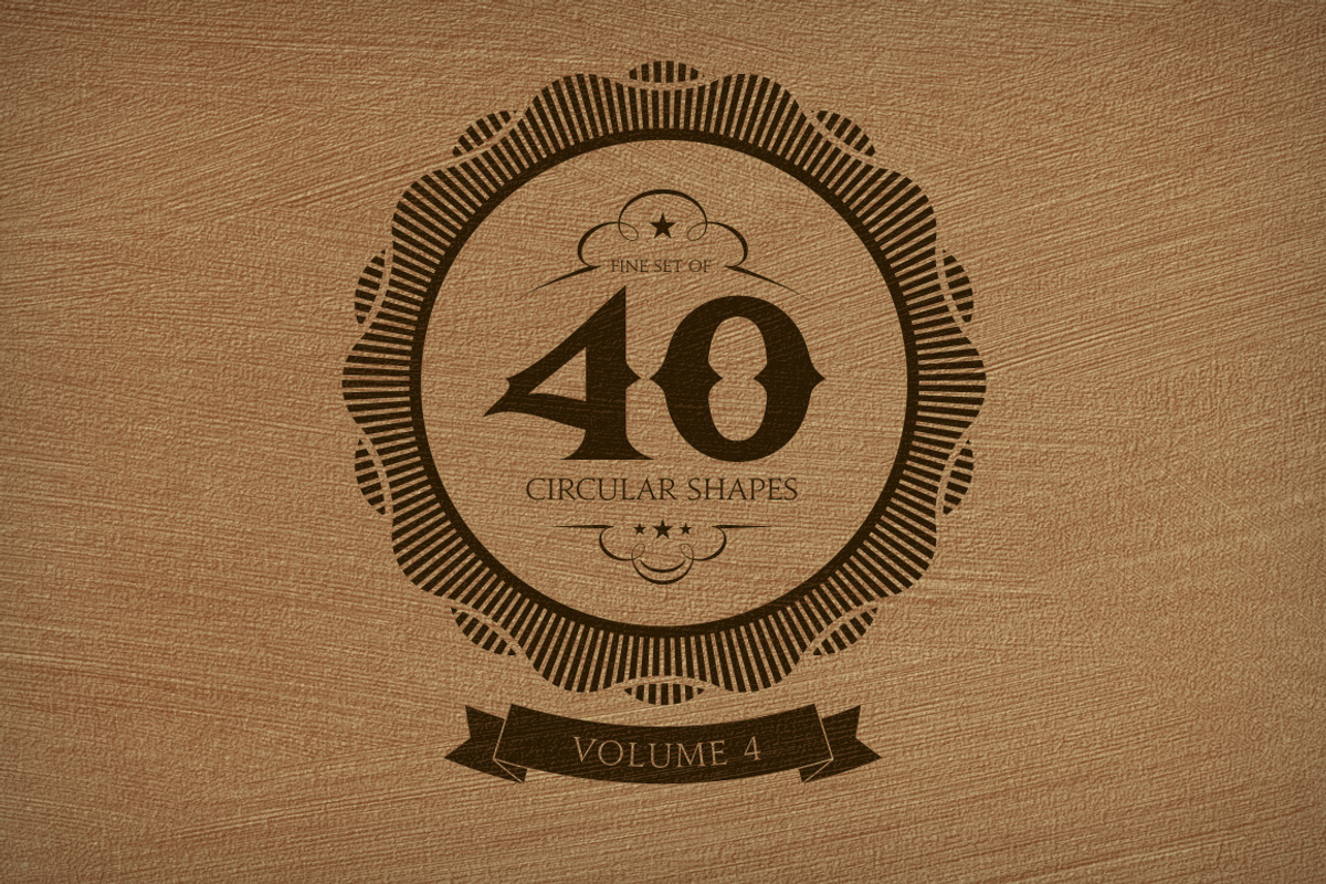 40 Circular Shapes - Vector - Vol. 4