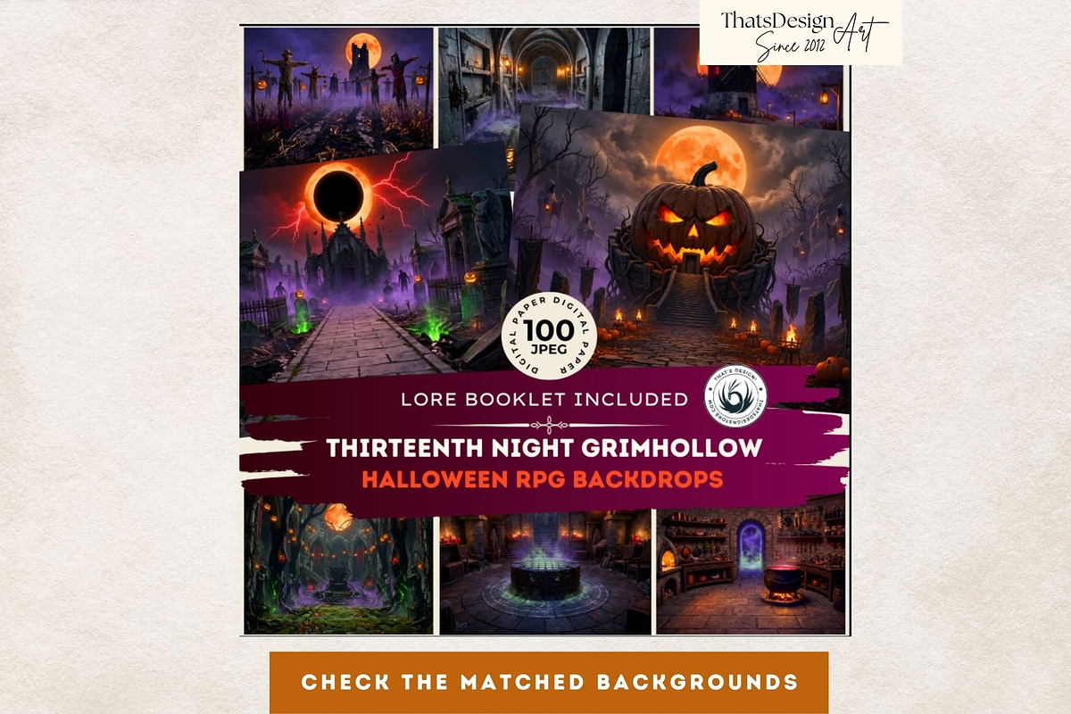 The Thirteenth Night Grimhollow Tale, a Seasonal Illustration by ThatsDesignArt (Photo 17 of 17)