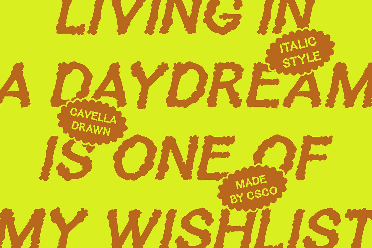 Cavella Drawn, a Sans Serif Font by Craft Supply Co. (Photo 2 of 8)
