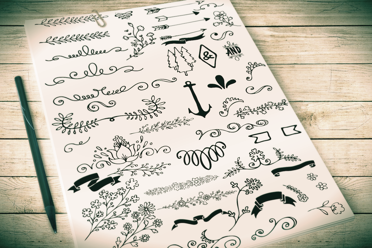 HandDrawn Logos & Ornaments Pack, a Decorative Illustration by Imagine Design (Photo 2 of 5)