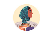 Happy people portraits, avatars set, a Person Illustration by PaperTrident (Thumbnail 6 of 10)