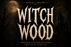 Witch Wood - Modern Halloween Font