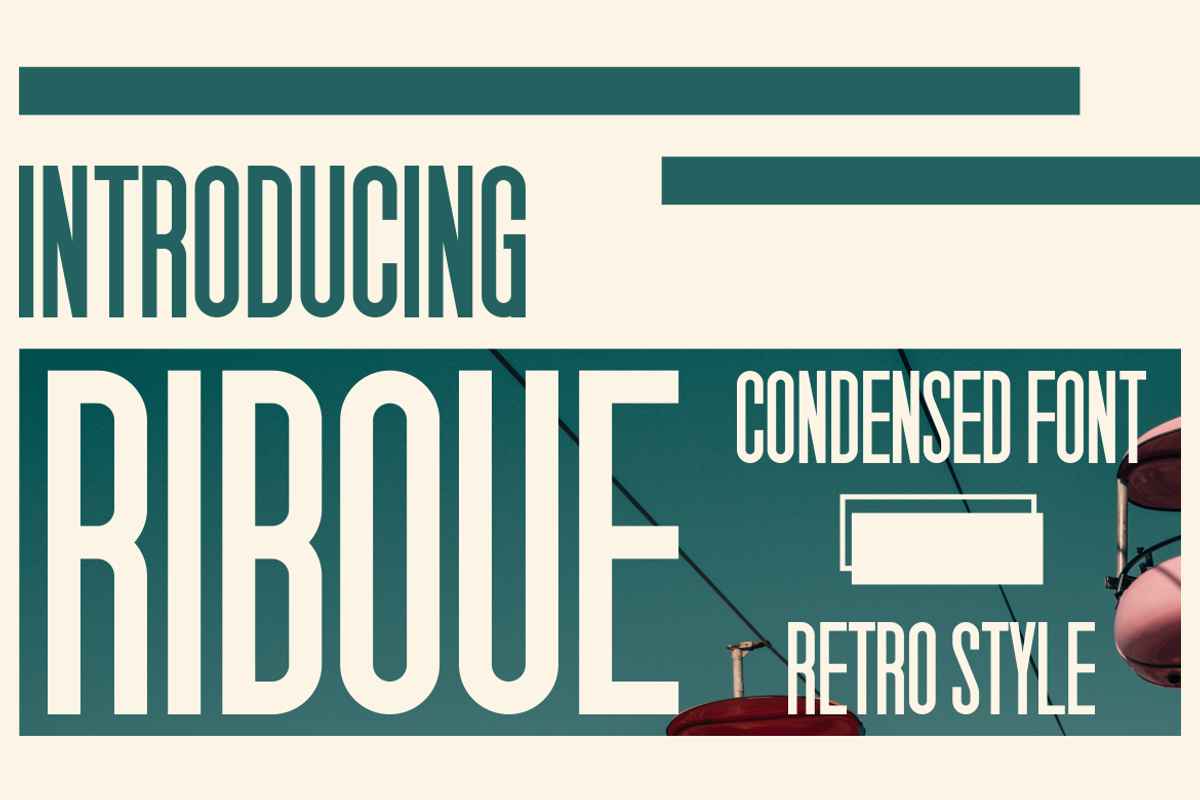 RIBOUE, a Sans Serif Font by maxstrim_graphich
