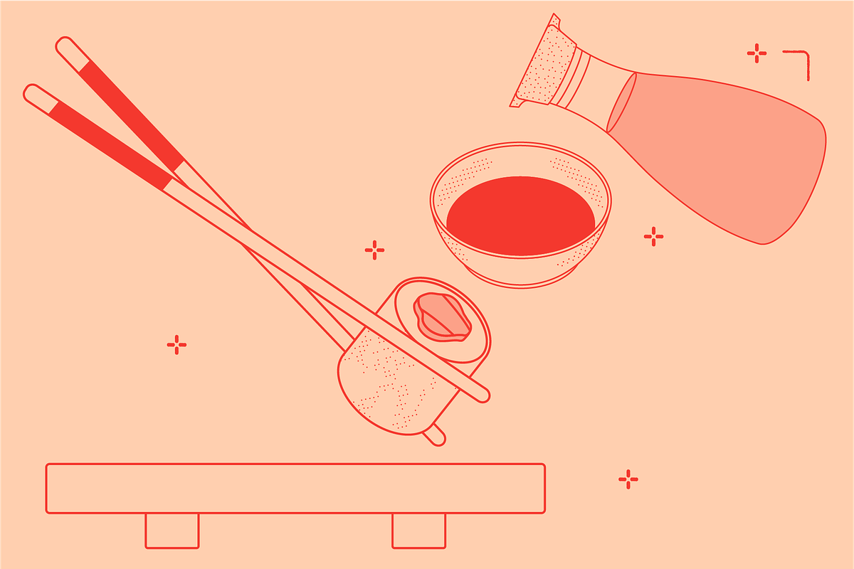 Sushi Vector Food Illustrations, a Food Illustration by TheFoodAtlas (Photo 11 of 15)