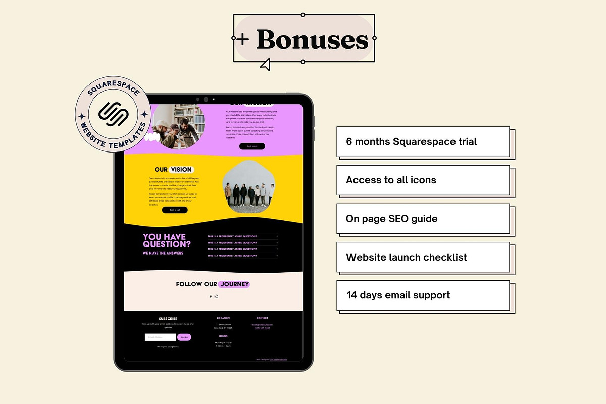 Squarespace Website Template, a Squarespace Template by Ciel Lumiere (Photo 5 of 9)
