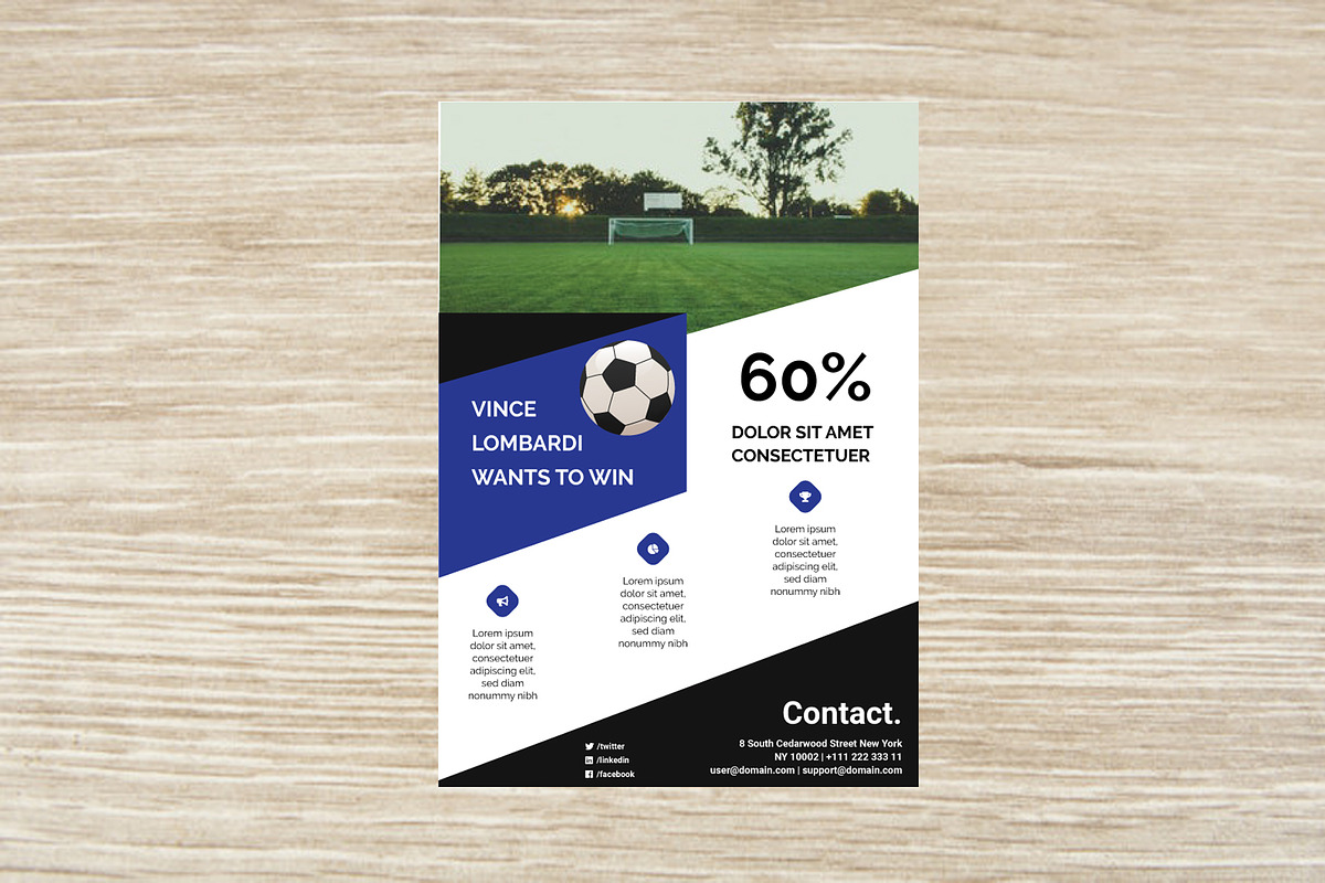 Sport Flyer, a Flyer Template by PenciGraphics (Photo 2 of 2)