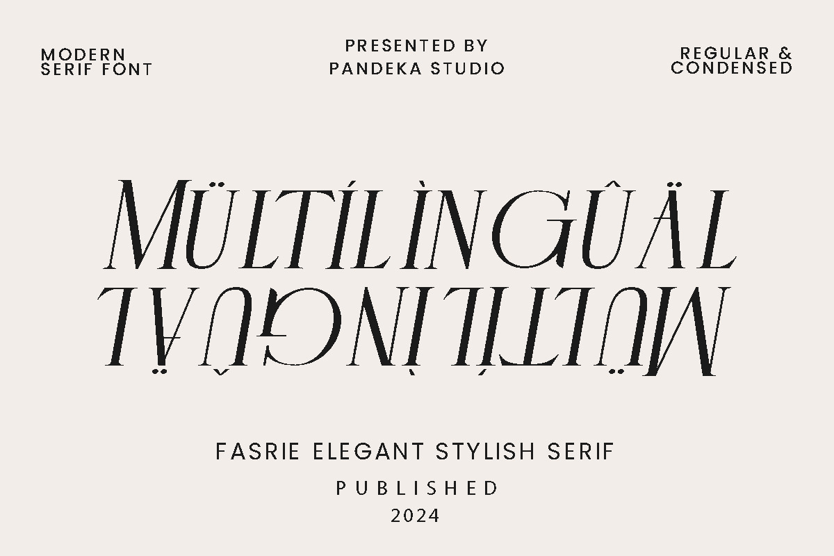Fasrie - Ligature Serif Font, a Serif Font by Pandeka Studio (Photo 10 of 11)