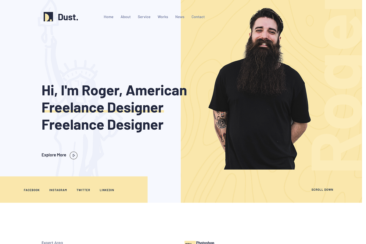 Dust – Portfolio WordPress Theme, a WordPress Template by Themesvila