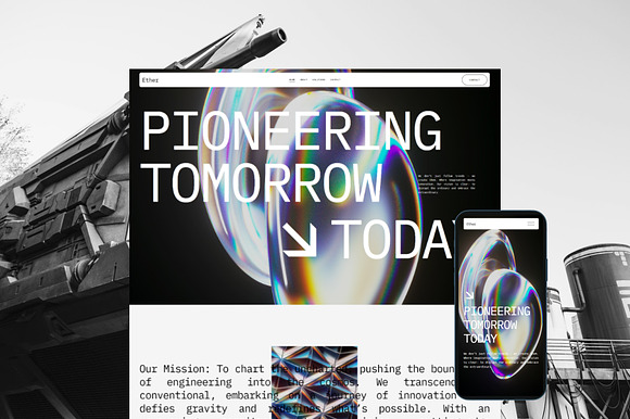 Ether - Squarespace Template preview 6