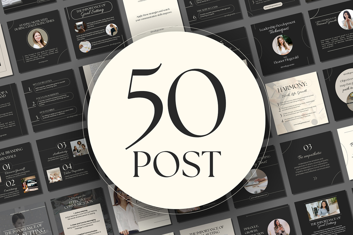 100 Elegant Coaching Templates Canva, a Templates & Theme by TemplateCastleStore (Photo 4 of 10)
