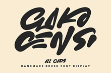 Gako Censi Handmade Brush Font