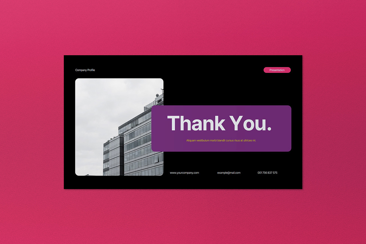 Modern Company Profile Keynote PPT, a Social Media Template by graphicook (Photo 6 of 6)