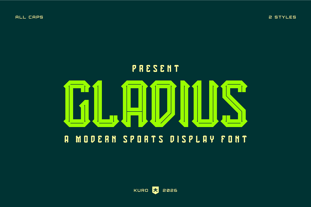 Gladius, a Serif Font by KURO (Photo 1 of 4)