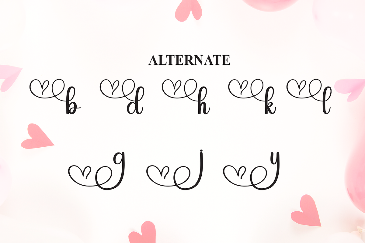 Lovely | Script Font, a Handwritten Font by Scratchones (Photo 8 of 9)
