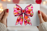 Valentines Day Coquette Bow PNG, an Illustration by Canvas Craft (Thumbnail 3 of 6)