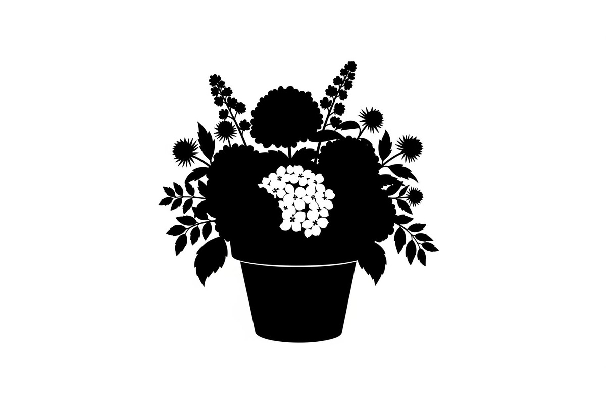 Flower Pot Silhouette Vector Bundle, an Illustration by jahid234 (Photo 9 of 49)