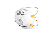 Face Mask Mockup, a Mask Mockup by Mockupdaddy (Thumbnail 1 of 14)