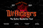 Withceyrs - Gothic Blackletter Font, a Blackletter Font by Dhabee (Thumbnail 1 of 15)