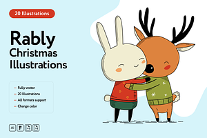 Rably Christmas Illustration