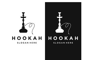 Isolated vintage hookah, shisha logo, a Templates & Theme by LOGOCREATIVE
