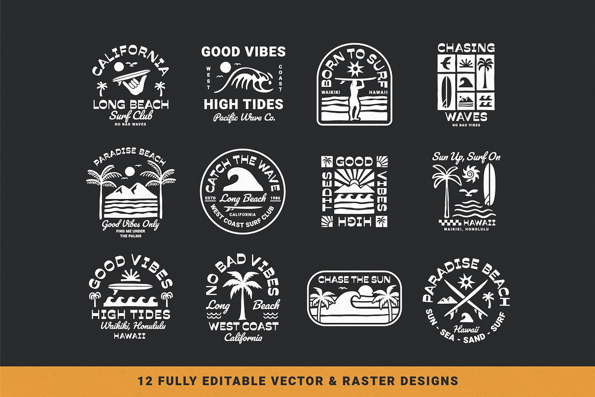 Sun & Surf Design Collection - Mono preview 2
