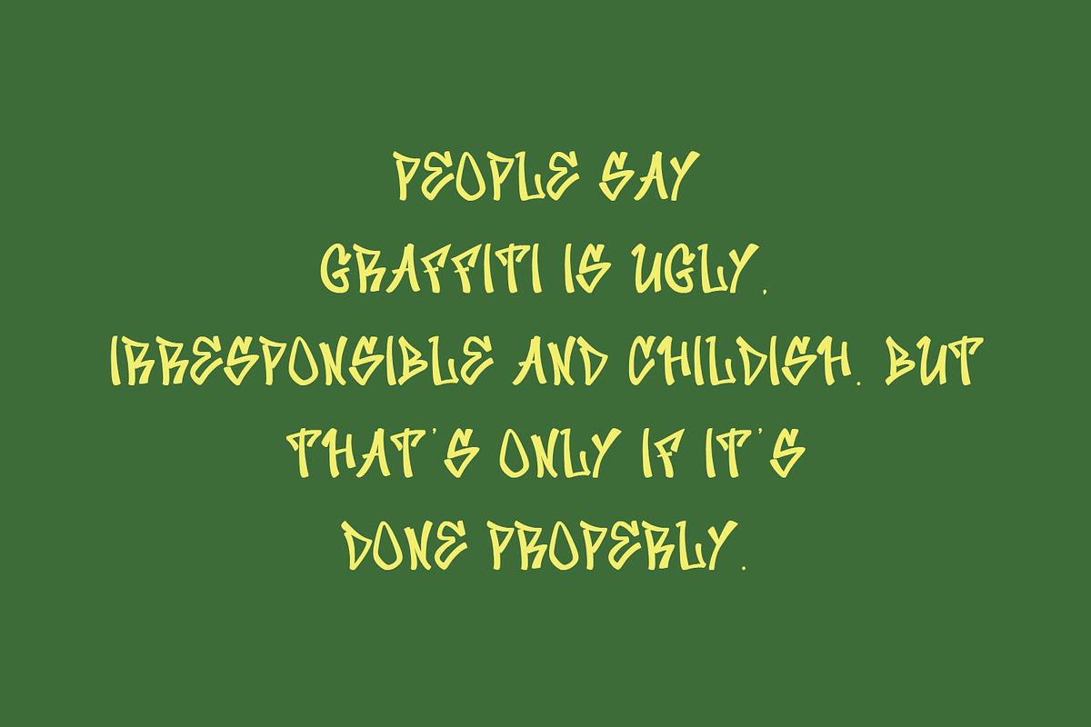 Cilibazz Graffiti Display Font, a Handwritten Font by Maulana Creative (Photo 6 of 7)